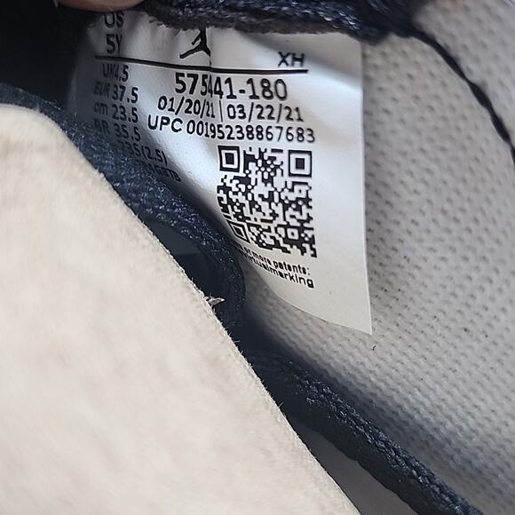 NIKE JORDAN AIR 1 RETRO HIGH OG GS ELECTRO ORANGE SNEAKERS 5Y 575441-180 NIB - Picture 7 of 16